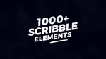 AE模板-1000个涂鸦元素-1000 Scribble Elements