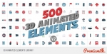 AE模板-三维动画元素库-3D Animated Elements Library