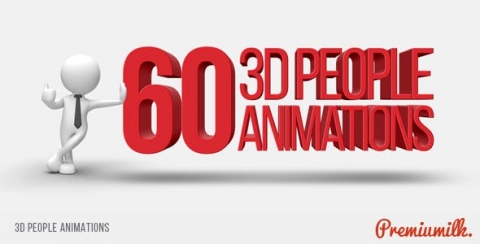AE模板-三维人物动画-3D People Animations