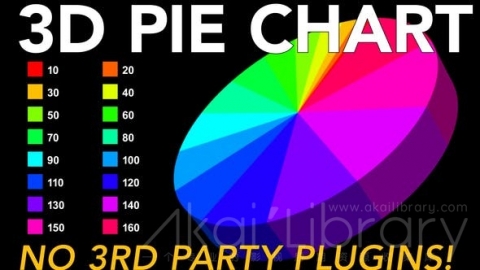 AE模板-3D饼图-不需要插件！-3D Pie Chart - no plugins needed!