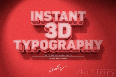 PSD模板-3D文字效果
