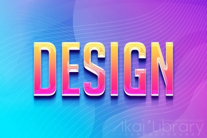 PSD模板-2019年3D文本效果趋势10