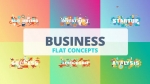 AE模板-商业-排版平面概念-Business - Typography Flat Concept