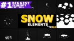 AE模板-卡通雪元素-Cartoon Snow Elements After Effects