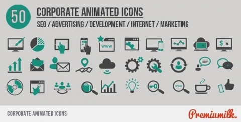AE模板-企业动画图标-Corporate Animated Icons