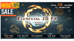 AE模板-元素2D特效包-Elemental 2D FX pack [300 elements] V.05