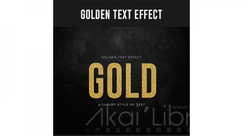 PSD模板-金色文字Golden Text