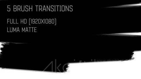 视频素材-笔刷过渡转场-Brush Transitions Pack1