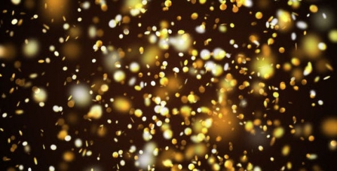 视频素材-金色纸屑-Gold Confetti Pack
