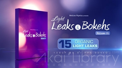 视频素材-15个漏光光斑-Light Leaks and Bokehs Vol 1