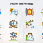 AE模板-力量与能量-平面动画图标-Power and Energy - Flat Animated Icons