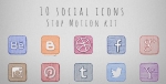 AE模板-社会图标停止运动套件-Social Icons Stop Motion Kit
