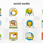 AE模板-社交媒体-平面动画图标-Social Media - Flat Animated Icons