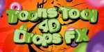 AE模板-卡通工具4D下降特效-Toons Tool 4D (Drops FX)
