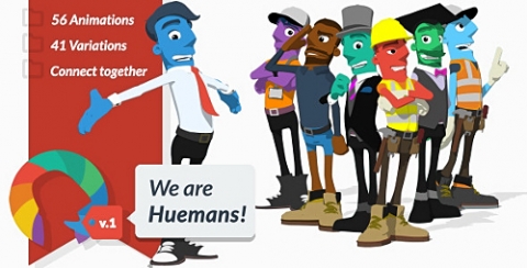 AE模板-我们是哈曼人-We are Huemans