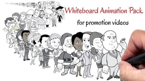 AE模板-用于促销视频的白板动画包-Whiteboard Animation Pack For Promotion Videos