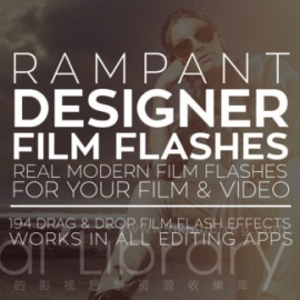 视频素材-设计师电影闪光光效-DESIGNER FILM FLASHES