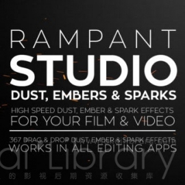 视频素材-4K灰尘火花火星VFX-STUDIO DUST