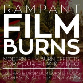 视频素材-电影烧伤光斑-FILM BURNS