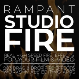 视频素材-真实火焰效果集合-Studio Fire