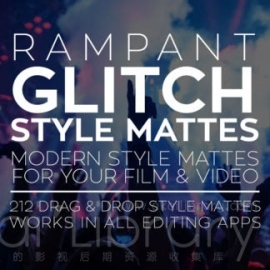 视频素材-故障遮罩包-GLITCH STYLE MATTES