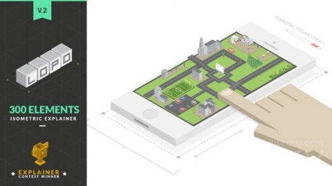 AE模板 等距解释工具包 Lopo | Isometric Explainer Kit