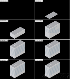 AE模板 建筑 Lopo   Isometric Explainer Kit Icons Buildings 00006 Building 04