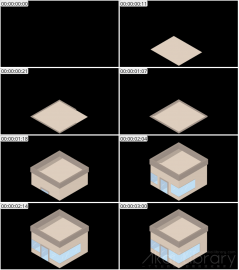 AE模板 建筑 Lopo   Isometric Explainer Kit Icons Buildings 00008 Building 06