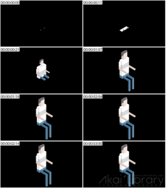 AE模板 男孩青年等距角色 Lopo   Isometric Explainer Kit Character 10