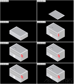 AE模板 建筑 Lopo   Isometric Explainer Kit Icons Buildings 00010 Building 08