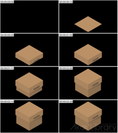 AE模板 盒子等距图标 Lopo   Isometric Explainer Kit Icons 00011 Box 01