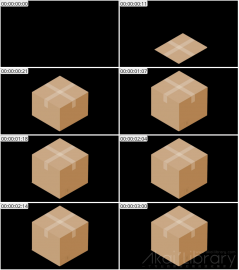 AE模板 盒子等距图标 Lopo   Isometric Explainer Kit Icons 00012 Box 02