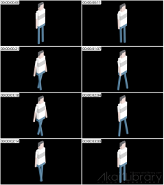AE模板 男孩青年等距角色 Lopo   Isometric Explainer Kit Character 14