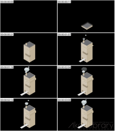 AE模板 工厂 Lopo   Isometric Explainer Kit Icons Buildings 00018 Factory   Small Strructure