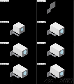 AE模板 照相机等距图标 Lopo   Isometric Explainer Kit Icons 00025 Camera