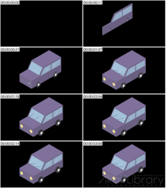 AE模板 小型车等距图标 Lopo   Isometric Explainer Kit Icons 00026 Car 01
