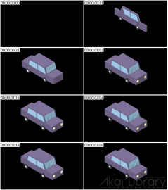 AE模板 小型车等距图标 Lopo   Isometric Explainer Kit Icons 00027 Car 02   color 01