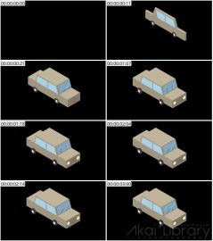 AE模板 小型车等距图标 Lopo   Isometric Explainer Kit Icons 00028 Car 02   color 02
