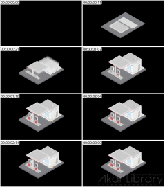 AE模板 加油站 Lopo   Isometric Explainer Kit Icons Buildings 00030 Gass Station