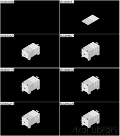 AE模板 猫动物等距图标 Lopo   Isometric Explainer Kit Icons 00034 Cat