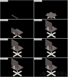 AE模板 椅子等距图标 Lopo   Isometric Explainer Kit Icons 00035 Chair (Back)