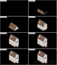 AE模板 房子 Lopo   Isometric Explainer Kit Icons Buildings 00038 House
