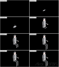 AE模板 职场男性白领等距角色 Lopo   Isometric Explainer Kit Character 38