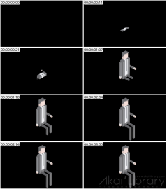AE模板 职场男性白领等距角色 Lopo   Isometric Explainer Kit Character 40