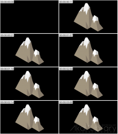 AE模板 山 Lopo   Isometric Explainer Kit Icons Buildings 00043 Mountain