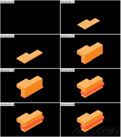 AE模板 办公桌等距图标 Lopo   Isometric Explainer Kit Icons 00045 Desk_1