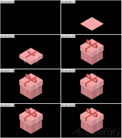 AE模板 礼品盒等距图标 Lopo   Isometric Explainer Kit Icons 00052 Gift Box