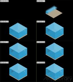 AE模板 海 Lopo   Isometric Explainer Kit Icons Buildings 00054 Sea 3