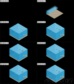 AE模板 海 Lopo   Isometric Explainer Kit Icons Buildings 00055 Sea 4