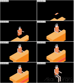 AE模板 职场女性白领等距角色 Lopo   Isometric Explainer Kit Character 55